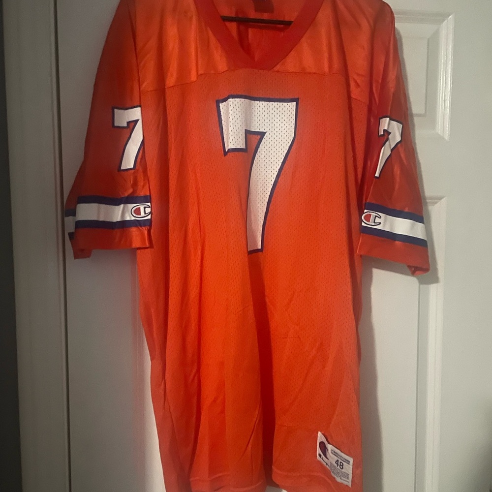 Vintage 90s Champion Denver Broncos John Elway Jersey size 48 XL no flaws